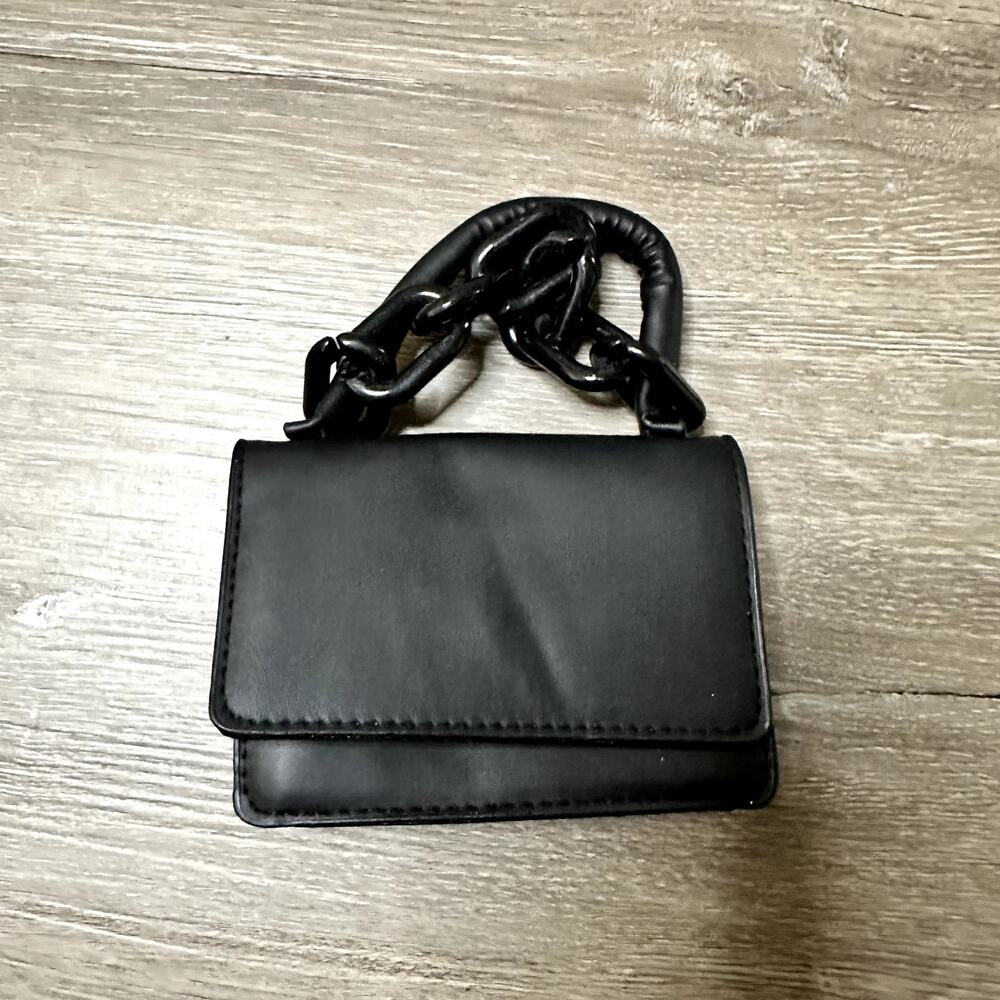 Mini Matte Black Purse Chain NEW